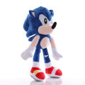 25-28cm Sonic Plush Doll keychain Toys Cartoon PP Cotton Black Blue Shadow Hedgehog Soft Stuffed pendant Toy Kids Birthday Gifts. 