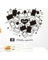 Picture Frames Wall Sticker Family Wall Decals Black Picture Frames DIY Removeable Wall Art Memories Vinyl Stickers for Home Living Room Bedroom. 