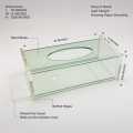 High Quality Acrylic Tissue box holder Modern Design Shape Rectangular For Best Your kitchen And Dining. 