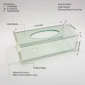 High Quality Acrylic Tissue box holder Modern Design Shape Rectangular For Best Your kitchen And Dining. 