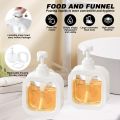 Clear Soap Dispenser with Pump, 16.9OZ/500ML Plastic Hand Soap Dispenser, Refillable Dish Soap Dispenser Pump Bottle for Kitchen Sink, Bathroom Countertop. 