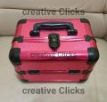 NEW Vanity Box Case, Aluminium Make Up Case, Cosmetic Case, Make Up Box, Beauty Case -Pink Color. 