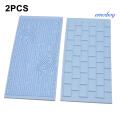 emoboy 2Pcs Wall Brick Wood Grain Design Fondant Baking Mold DIY Cake Decorating Tools. 