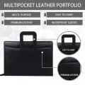 Faux Leather File Folder and Organizer / A4 Document Portfolio Bag / Durable Leather Folder / Leather Professional Folders / Memo Pad Bag / Conference Bag / Professional Office and Business Supplies. 