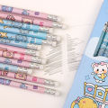 10Pcs/set HB Cartoon Writing Pencil With Rubber Rubbing Drawing Pencil Kids Gift Student School Office Stationery Supplies. 