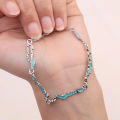 Elegant Flowers Bracelet For Women Y2K Sweet Girls Moon Cherry Blossom Bow Zircon Bracelets Luxury Designer Jewelry Gift. 