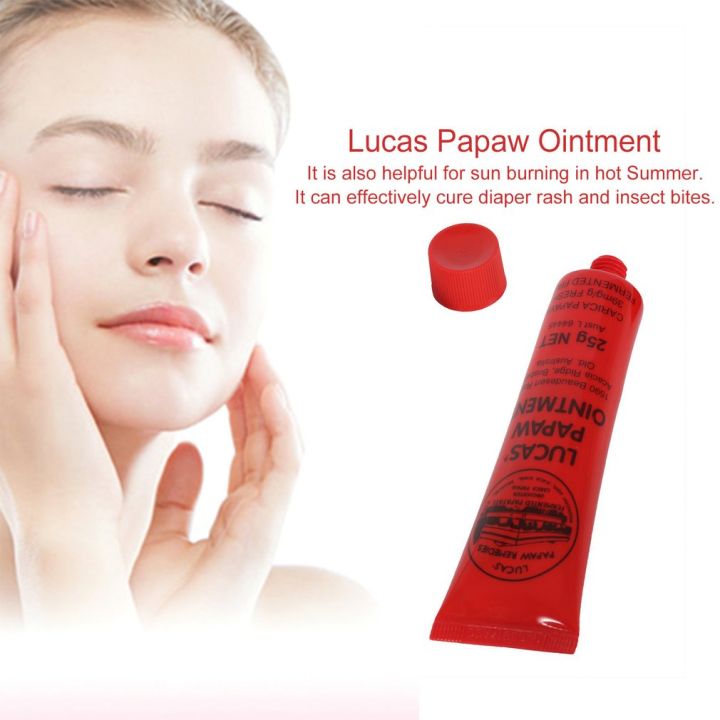 25g Lucas Papaw Ointment Multifunctional Hydrating Lip Balm Diaper Rash Cream