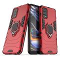 Realme 7 Pro  Armor Shockproof Soft TPU and Hard PC Back Cover Case with Magnetic Ring Holder. 