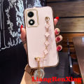 Casing Vivo y02s 5G 2022 back cover phone case softcase liquid silicone protector smooth protective bumper cover new design Clover bracelet for girl ddsyc02. 