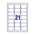 100 Sheets A4 Size - 21 Barcode Label Sticker Per Sheet. 