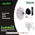 BLUKS Professional Photography Studio Light Stand with Adjustable Softbox Light - 50x70cm Energy-Efficient Lighting Equipment for Photo & Video. 
