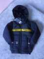 New Boys' Winter Jacket with Hood and Zipper Closure - High-Quality Bubble Fabric Coat for Kids 3-14 Years. 