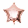 Happy Birthday Rose Gold Decoration Set For Girls Including Birthday Foil + 25 Balloons + 5 x Confetti Balloons + 2 x stars & Hearts + Curtains 6 feet Length- Rose Gold Theme For Girls. 