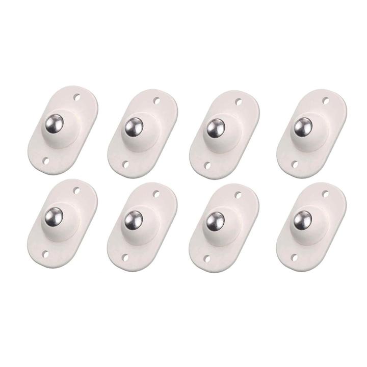 Self Adhesive Caster Wheels, Mini Swivel Wheels, Stainless Steel Paste Universal Wheel 360 Degree Rotation Sticky Pulley for Bottom Storage Box, Furniture, Storage Container, Carton, Trash Can, Bins(4 Pieces)