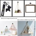 20 Pack Small Nails for Picture Hanging Double-Headed Picture Hangers Nails Wall Nails for Hanging Pictures (Black). 