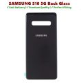Samsung S10 5G Back Glass Battery Cover Rear Door Housing Case For Samsung S10 5G Back Glass Battery Cover Replacement. 