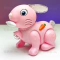 Cute Bunny Rabbit With Soft Sound, Bright Light And Jumping Movements For Kids - Simulation Rabbit Toy For Kids. 