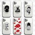 Naruto Kakashi Uchiha Itachi Gaara Phone Case Clear for iphone 13 12 11 Pro max mini XS 8 7 Plus X SE 2020 XR cover. 