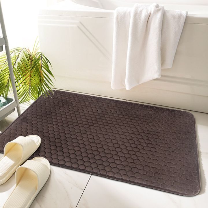 Microfiber%20Bedroom%20mat,%20Bathroom%20mat,%20Bath%20Rug%20Non%20Slip%20Floor%20Mat%20Water%20absorbent%20sponge%20bath%20mat,%20Ultra%20soft%20Washable%20Coral%20Fleece%20Mat%20%20-%20Honeycomb%20embossed%20foam%20-%20Image%207