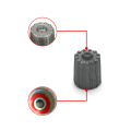 10pcs Gray Creative Car Tuning Tire Valve Stem Caps TPMS Tire Cap with Gasket Universal Nylon Exterior Parts Car Accessories. 