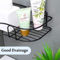 adhesive metal wall-mounted storage rack for Kitchen, triangular basket without drilling, specially designed, bedroom, living room and Bathroom. 