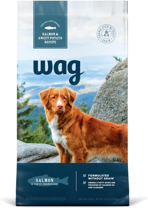 Wag Dry Dog Food Salmon & Sweet Potato, Grain Free 5kg | Daraz.pk - Grain Free Egg And Salmon Dog Food For Dogs With Arthritis