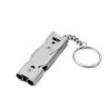 1 【Footprint】 Ceisn Emergency Survival Whistles Double Tubes High Decibel Whistle With Keychain For Camping Hiking Outdoor Sports. 