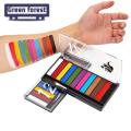 Green forest Body Painting Fluorescence Drama Show Role Play Face Body Makeup Palette. 