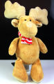 Surprise Christmas Moose Plush Red White Scarf 7.5” Stocking Stuffer Stuffed Animal Friend Collectible Plushy 12 Inch Cute. 