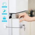 2 Pcs Fridge Lock, Refrigerator Lock for Children, Mini Fridge Locks for Kids, Freezer Lock, Used in Refrigerator Door. 