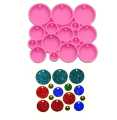 Round Jewellery making Mold for Resin Jewellery - circle Clay jewellery mold or earing mold or pendant mold. 