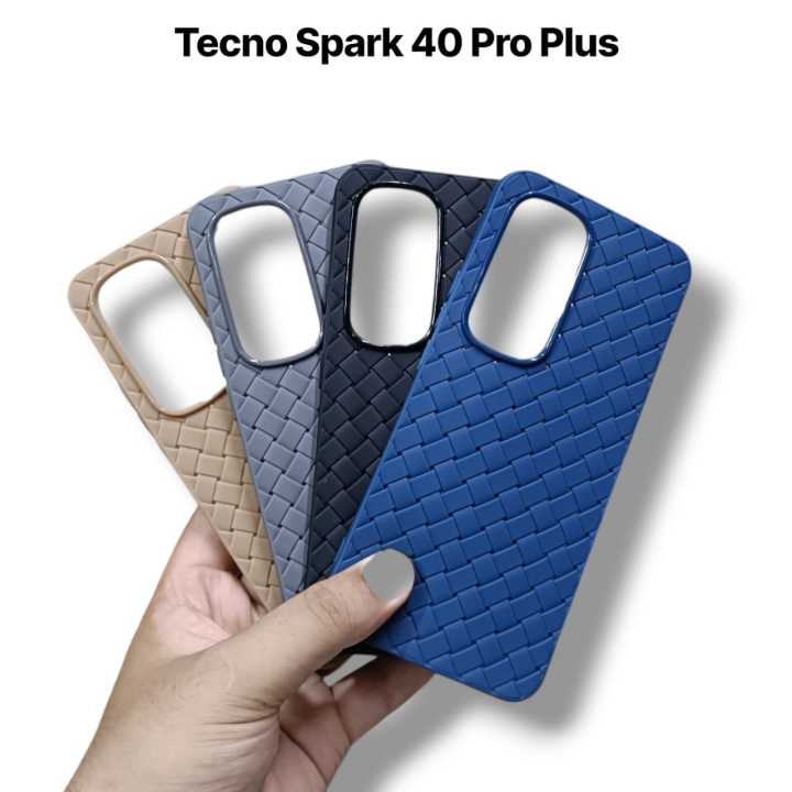 Tecno Spark 40 Pro Plus  Back Cover Soft Leather Texture Design Camera Protection Phone Case for Tecno Spark 40 Pro Plus