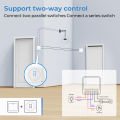 ROVF - Wifi Light Switch - 16A Power Monitor - 2way Controller - Voice Relay Timer - for Tuya Google Home/Alexa - 110-220V. 