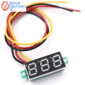 Mini 0.28 inch 3 Wires Digital Voltmeter Red LED Display DC 0-100V Digital LED Panel Voltage Meter. 