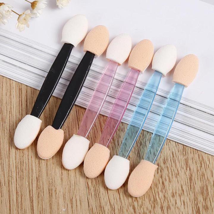 12 X Cosmetic Make Up Eye Shadow Sponge Brush Applicators Double-End
