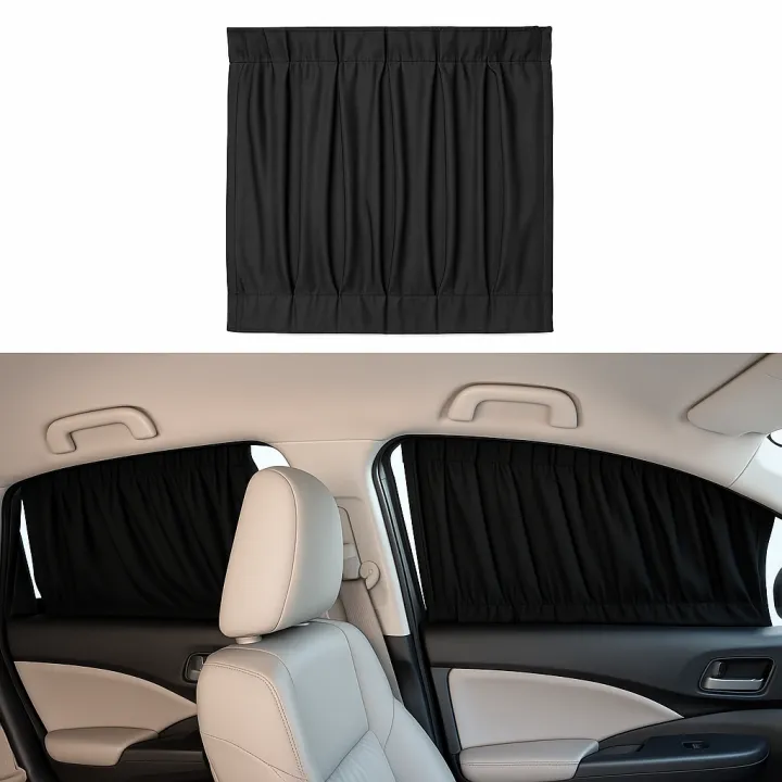4Pc Universal Car Railing Side Window Curtain for all Sedan Cars | Daraz.pk