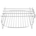 Air Fryer Double Layer Rack, Multi-Purpose Air Fryer Rack, Metal Holder Air Fryer (7Inch,4Pins). 
