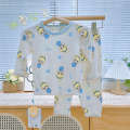 Milk protein lycra cotton children's autumn clothes and autumn pants set A cotton boys and girls baby loungewear underwear. 