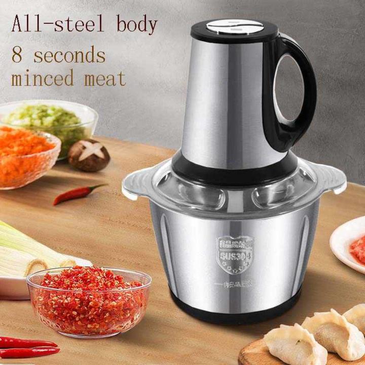 Electric Meat Chopper Stainless Steel Machine 3 Litres