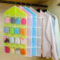 Hanging Organizer, Gotd 16 Pockets Clear Hanging Bag Socks Bra Underwear Rack Hanger Storage Organizer. 
