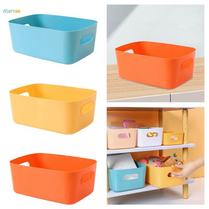Vanity Storage Bin Cosmetic Organizer for Pantry Organization Closet Office