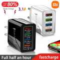 Xiaomi USB Charger Quick Charge 3.0 For Samsung Xiaomi iPhone 15 Tablets Mobile Phone Charger Adapter EU/US Plug Fast Charging. 