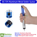 SG-134 Aluminum Solder Removal Vacuum Tool for PCB Board Repair & Electronics DIY by Electrica. 