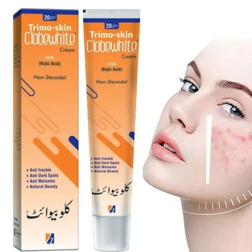 Clobewhite Orange Cream for Face, Scar Removal, Acne, Hand, Foot, and Pigmentation