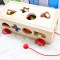 Baby Wooden Building Blocks Intelligence Box Shape Sorter Toys Children Montessori Educational Toy Kids Matching Game | KidzKlub. 