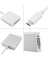 USB Type C 3.1 to VGA Converter - White. 