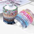 Fashion Crystal Moonstone Bracelet Flash Shining Stone 8mm Beads Bracelet For Men Women Elastic Jewelry Handmade Wristband. 