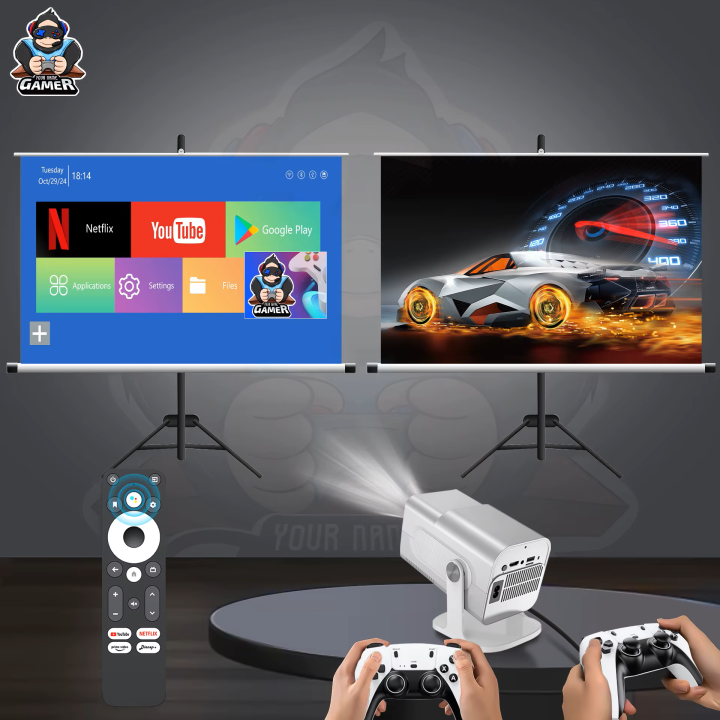 HCS350%20MAX%20&%20PRO%20Game%20Combo%20Projector%20with%20Controllers%20Native%20720P%20support%204K%20Android%2011%20Wifi6%20BT5.0%20Home%20theater%20Game%20projector%20for%20home%20-%20Image%205