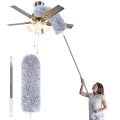 Microfiber Feather Fan Cleaner Duster|Bendable extendable Ceiling Fan Brush with 30-100inches Extension Pole|Washable Duster to Remove dust in Ceiling Fan Window Blinds Furniture. 