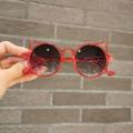 【hot】 Kids Sunglasses Summer Girl Boys Cute Cartoon Cat Ears Ultraviolet-Proof Round Convenience Glasses Eyewear Shades Goggles. 